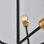 Saint Mossi Vintage Pendant 10-Lights E26 Base Modern Black Sputnik Hanging Light Industrial Hanging Pendant Light Fixture for Kitchen Dining Room Bedroom