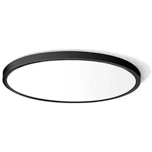LED Flush Mount Ceiling Light Fixture, 5000K Daylight White 24W(240W Equivalent) 12 Inch Flat Modern Ceiling Lighting, 3200LM Ceiling Lamp for Bathroom Porch, Kitchen, Bedroom, Living Room, Hallway