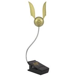 Paladone Golden Snitch Lumi Clip | Convenient Harry Potter Themed Reading Light | Dual Powered by Batteries or USB, Gold