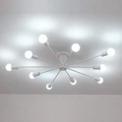 RUXUE Modern Flush Mount Ceiling Light 10 Lights Fixure for Kitchen Farmhouse Dining Room Barn Living Room