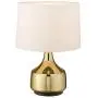 Gold Plating Metal Table Lamp, LMS 21” Classic Bedside Lamp with Linen Drum Lampshade, Modern Nightstand Lamps for Living Room, Bed Room, Dining Room, LMS-044 Gold Plating Metal Table Lamp, LMS 21” Classic Bedside Lamp with Linen Drum Lampshade, Modern Nightstand Lamps for Living Room, Bed Room, Dining Room, LMS-044