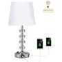 CLK Crystal Table Lamp with 2 USB Charging Ports, Modern Bedside Lamp with K9 Crystal, USB Table Lamp for Bedroom, Living Room, Children Room, Office (Bulb Included) CLK Crystal Table Lamp with 2 USB Charging Ports, Modern Bedside Lamp with K9 Crystal, USB Table Lamp for Bedroom, Living Room, Children Room, Office (Bulb Included)