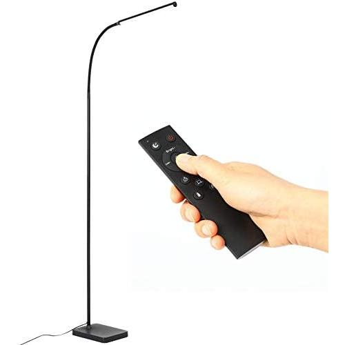 Twinkle Star LED Gooseneck Floor Lamp, 9W/680LM Dimmable and Color Adjustable Standing Lamp with Multi-brightness Levels &amp; 3 Colors Touch and Remote Control for Reading in Living Room, Bedroom, Office