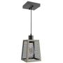 Tipace Vintage Pendant Light Rustic Black and Antique Bronze Wood Industrial Ceiling Hanging Light Fixture for Indoor Kitchen Island Dining Living Room Farmhouse