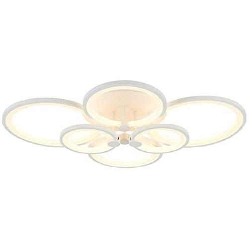 ROYAL PEARL LED Flush Mount Ceiling Light with 6-Light,Modern Ceiling Pendant Light for Bedroom Living Room Dining Room Kitchen