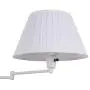 Home Decorators Collection Simplicity Swing arm Wall Lamp, 13'' H, White