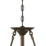 Karmen Bronze Pendant Chandelier 21'' Wide Tiffany Style Abstract Petal Pattern Art Glass Shade 3-Light Fixture for Dining Room House Island Entryway Bedroom Living Room - Robert Louis Tiffany