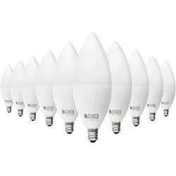 Sunco Lighting 10 Pack B11 LED Candelabra Bulb, Dusk-to-Dawn, 5W=40W, 2700K Soft White, 450 LM, E12 Base, Outdoor Decorative Light for Sconces - UL