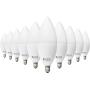 Sunco Lighting 10 Pack B11 LED Candelabra Bulb, Dusk-to-Dawn, 5W=40W, 4000K Cool White, 450 LM, E12 Base, Outdoor Decorative Light for Sconces - UL