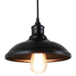 Giluta Industrial Pendant Lighting Rustic Ceiling Hanging Light Fixture Indoor Island Edison Lighting for Kitchen Dining Room Farmhouse, 9.75''D x 6''H. UL Listed