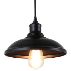 Giluta Industrial Pendant Lighting Rustic Ceiling Hanging Light Fixture Indoor Island Edison Lighting for Kitchen Dining Room Farmhouse, 9.75''D x 6''H. UL Listed