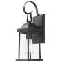 Eapudun Outdoor Wall Lighting Fixture, x Inch Exterior Wall Mount Lantern Sconce, Matte Black Die-cast Aluminum Finish with Clear Glass, WLA1301-MBK