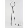 Syrinx Eclipse LED Floor Lamp, Modern Tripod LED Floor Lamp LED Ring Light for Living Rooms, Bedroom, Dorm Room, Office