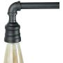 Farmhouse Light Fixture, Black Linear Chandelier in Rustic Iron Water Pipe Finish, 44'' Pendant Lighting for Kitchen Island, Foyer, Dining Room