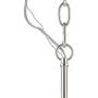 Caliari Brushed Nickel Pendant Chandelier 22'' Wide Modern Double Shade 6-Light Fixture for Dining Room House Foyer Kitchen Island Entryway Bedroom Living Room - Possini Euro Design