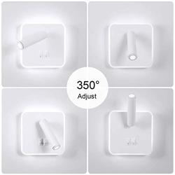 Modern Wall Light Fixtures 8W Adjustable Bedside Wall Sconce Bedroom Decor Wall Lamp for Reading Room Living Room Library Cool White 6000K