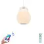 Pendant Light LED Mini Chandelier 30W White Music Ceiling Light with Bluetooth Speaker, Smart APP and Remote Control, Modern Design and Length Adjustable, Perfect for Kitchen Dining Room Restaurant. …