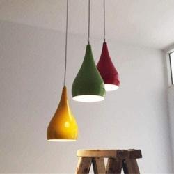 ZHLFDC Christmas Lights Nordic Chandelier Color Modern Minimalist Creative Aluminum Pendant Light for Living Room Kitchen Decor Hanging Lamp Dining Room Led Light Fixtures Corridor Ceiling Lamp E27