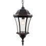 Goalplus Outdoor Pendant Light FIxture Bronze Hanging Porch Light Vintage Exterior Hanging Lantern with Clear Seeded Glass, 17 3/4'' High, IP44 Waterproof, LMSP4610-M