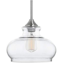 Ariella Ovale Kitchen Pendant Light Fixture - Brushed Nickel - Linea di Liara LL-P322