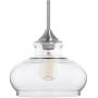 Ariella Ovale Kitchen Pendant Light Fixture - Brushed Nickel - Linea di Liara LL-P322
