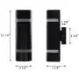 XiNBEi-Lighting Outdoor Wall Light, Modern Wall Sconce Black Water Proof D Shaped Wall Mount Light Suitable for Garden & Patio 2 Pack XB-W1112-2BK XiNBEi-Lighting Outdoor Wall Light, Modern Wall Sconce Black Water Proof D Shaped Wall Mount Light Suitable for Garden & Patio 2 Pack XB-W1112-2BK