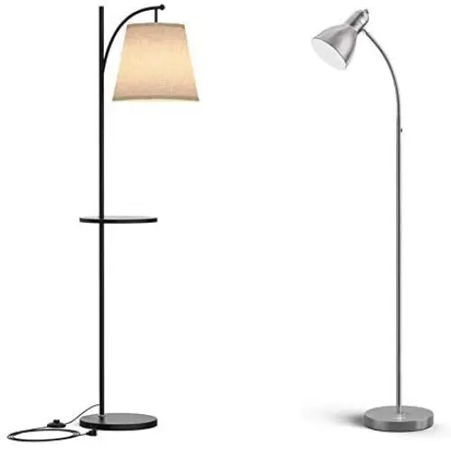 LEPOWER Metal Floor Lamp,Mid Century Metal Standing Lamp,E26, Modern Floor Reading Light for Living Room,Bedroom, Office, Farmhouse, Study Room