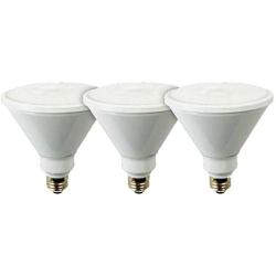 TCP RLP389030ND3 LED Floodlight 90 Watt Equivalent, PAR38 Shape, Outdoor Flood Light Bulbs, 3 Pack, Bright White (3000K), 3 Count