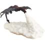 3D Printed Volcano Dragon Lamps, Dragon Fire Breathing Light with LED Warm Light Moon Night Light with USB Rechargeable for Bedroom Kids Sleep Accompany Best Gift (Orange)