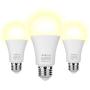 Dusk to Dawn Light Bulb, Aukora Smart Sensor LED Light Bulb, 12W (100-Watt Equivalent), 3000Kelvin, E26 Base Automatic On/Off Led Bulb Outdoor/Indoor for Porch Garage Patio Garden(Warm White, 3 Pack)