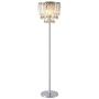 Hsyile Lighting KU300171 Cozy Elegant Modern Creative Crystal Floor Lamp for Living Room,Bedroom,Office,Chrome Finish,3 Lights