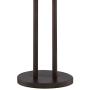 Roscoe Modern Floor Lamp Twin Pole Oil Rubbed Bronze White Drum Shade for Living Room Reading Bedroom Office - Franklin Iron Works