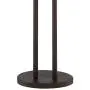 Roscoe Modern Floor Lamp Twin Pole Oil Rubbed Bronze White Drum Shade for Living Room Reading Bedroom Office - Franklin Iron Works
