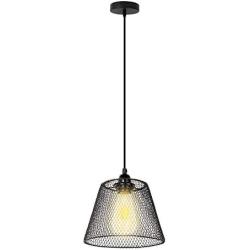 Vintage Black Pendant Light Fixture Industrial Pendant Lighting Adjustable Hanging Lights E26 Base for Bedroom Living Dinning Room Kitchen Sink