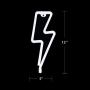 Protecu Red Neon Sign Lightning Bolt, LED Neon Decorative Lights for Wall Decor, Neon Sign Shaped Decor Light, USB/ Battery Operated LED Neon Light Sign for Kids, Christmas, Party, Room Decorations (Red)