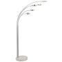 CO-Z Bright LED Floor Lamp with 5 Lights, Modern Dimmable Task Standing Light Fixture with Stable Marble Base for Living Room Office, Contemporary Touch Arch Pole Lamp with Five Adjustable Heads