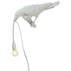 CHABEI Industrial Light Wall Lighting Fixture Vintage Resin Bird Wall Lamp for Living Room Childrens Kids Bedroom Club Decoration (White)