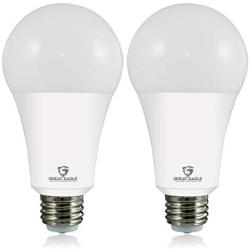 Great Eagle 50/100/150W Equivalent 3-Way A21 LED Light Bulb 5000K Daylight Color (2-Pack)