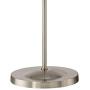Ridley Modern Gooseneck Floor Lamp Tall Satin Nickel Adjustable Arm for Living Room Reading Bedroom Office - 360 Lighting