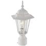 YaoKuem Outdoor Post Light, Pole Lantern, E26 Base 100W Max, Aluminum Housing Plus Glass, Wet Location Rated, Bulbs not Included (White)