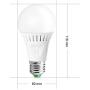 Elrigs Motion Sensor Light Bulb with Dusk to Dawn, E26 Base, 7W LED(60W Equivalent), Warm White(3000K), Motion Sensitivity, Time and Twilight Setting Adjustable, 2-Pack