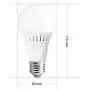 Elrigs Motion Sensor Light Bulb with Dusk to Dawn, E26 Base, 7W LED(60W Equivalent), Cool White(6000K), Motion Sensitivity, Time and Twilight Setting Adjustable