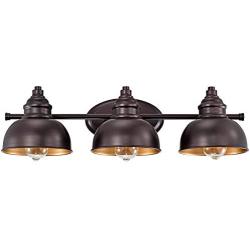 ACLand Bathroom Vanity Light Fixture 3-Light Bath Wall Mount Sconce Modern Farmhouse Metal Wall Lamp Lighting for Bathroom Bedroom Living Room, Oil Rubbed Bronze