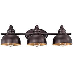 ACLand Bathroom Vanity Light Fixture 3-Light Bath Wall Mount Sconce Modern Farmhouse Metal Wall Lamp Lighting for Bathroom Bedroom Living Room, Oil Rubbed Bronze