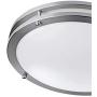 Sleeklighting 12-inch LED Flush Mount Ceiling Light Fixture | 3 CCT Color Temperature Switch | 3000-4000-5000 | 15 Watts 1100 Lumens Dimmable | Brushed Nickel | Kitchen, Bedroom | UL, Energy Star