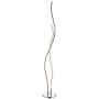 JONATHAN Y JYL7008A Cairo 63.75'' LED Integrated Floor Lamp Modern,Contemporary for Bedrooms, Living Room, Office, Reading, Chrome