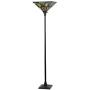 Tiffany Style 69'' H Stained Glass Mission Torchiere Floor Lamp 1-Light with 14.2'' Wide Shade for Living Room, Bedroom