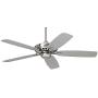 52'' Journey Modern Ceiling Fan with Remote Control Brushed Nickel for Living Room Kitchen Bedroom Family Dining - Casa Vieja
