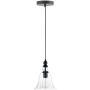 WINSOON Ecopower 1 Light Vintage Hanging Big Bell Glass Shade Ceiling Lamp Pendent Fixture