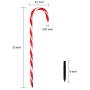 28'' Christmas Candy Cane Pathway Markers Lights, Set of 10 Pack Christmas Outdoor Decorations Yard Candy Cane Lights